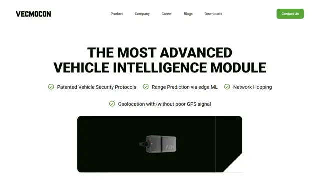 Vecmocon Vehicle Intelligence Module product page